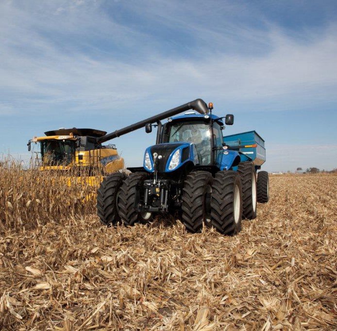 New Holland Combine and Tractor